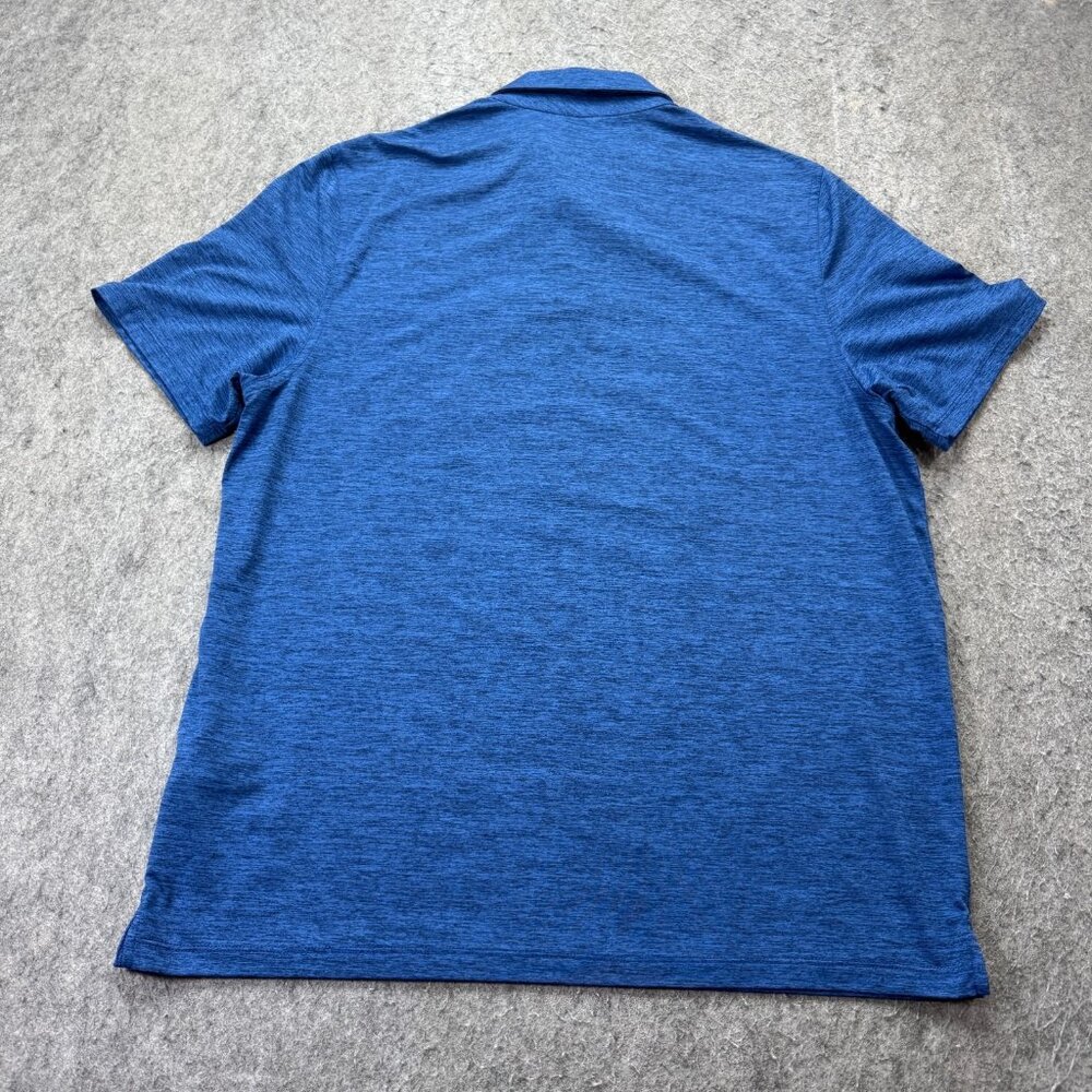 Vineyard Vines Performance Polo Shirt Men L Blue Pocket Stretch Space Dye - Picture 6 of 11